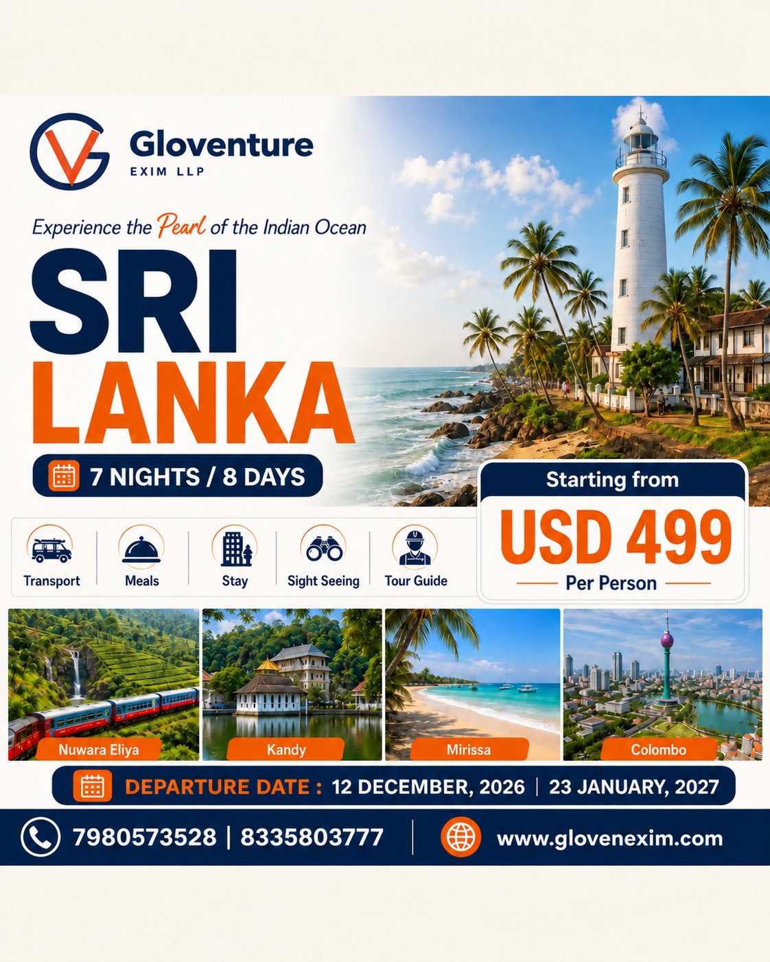 Sri Lanka Island Escape 2026 flyer