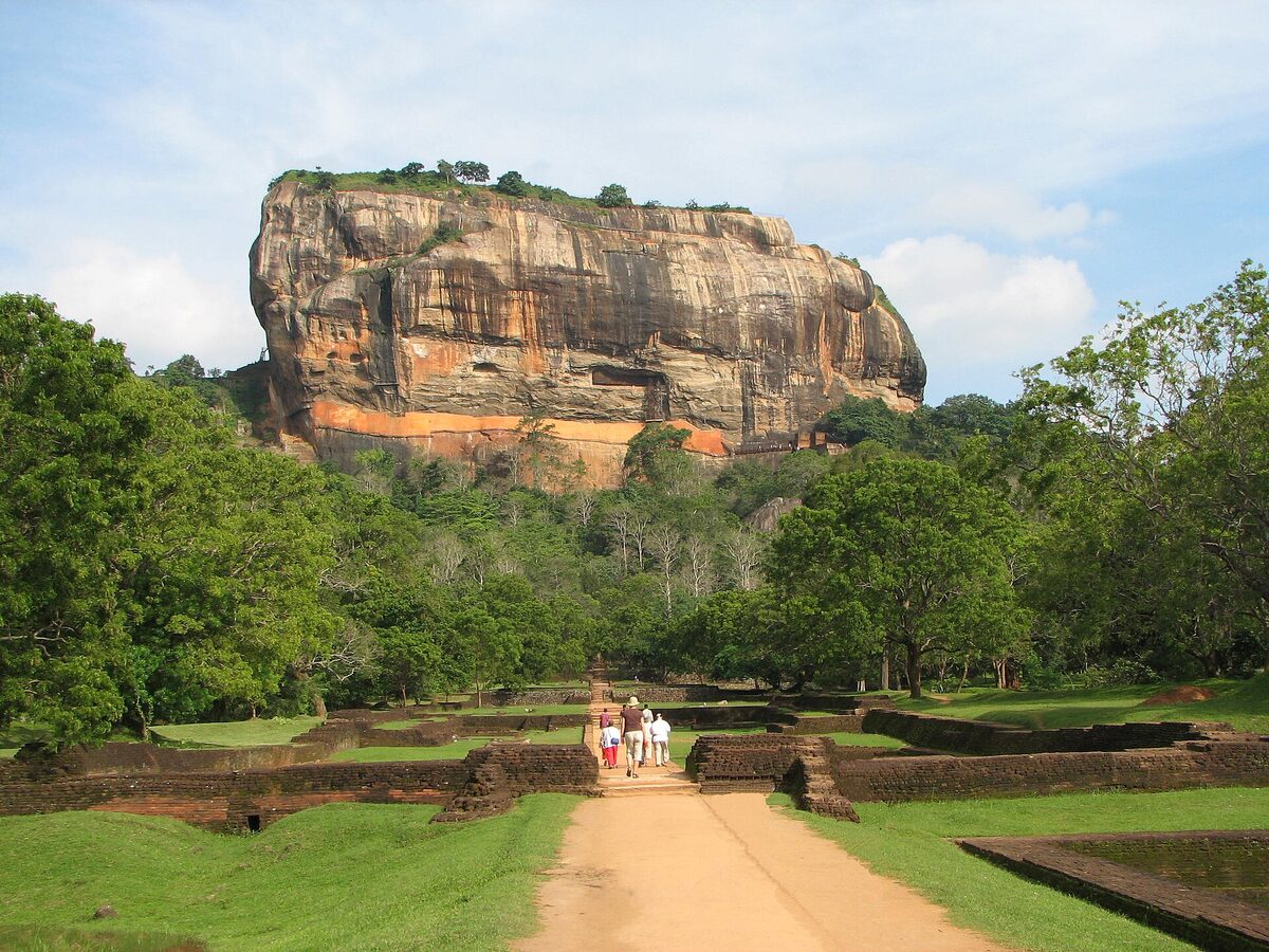 The rock fortress at Sigiriya